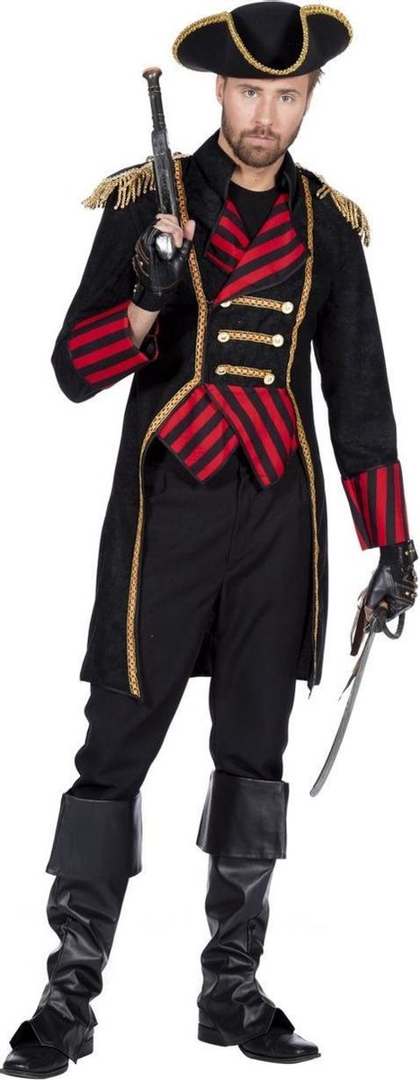 Piraat & Viking Kostuum | Beruchte Piraat William Kidd Kapitein Man | Maat 60 | Carnaval kostuum | Verkleedkleding